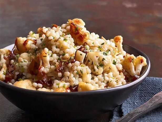 Птитим рецепты приготовления с фото Get Cauliflower Couscous Recipe from Food Network Food network recipes, Couscous