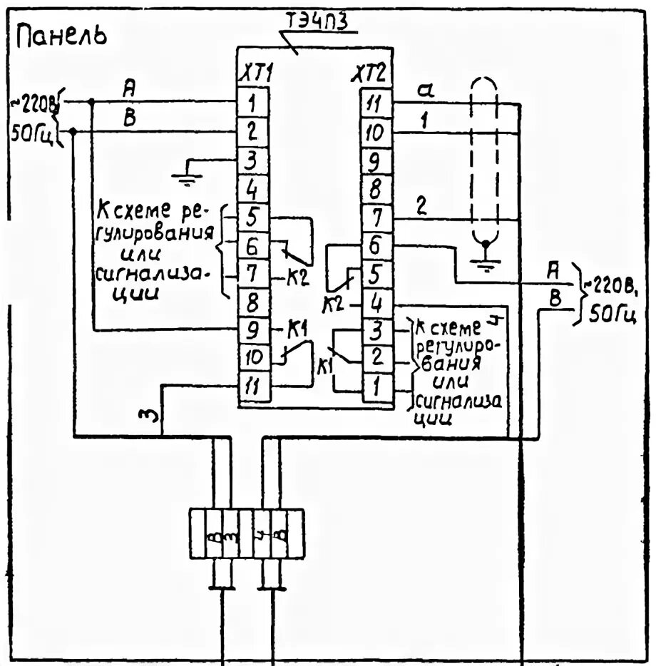 Птр 3 регулятор температуры схема подключения ТЭ4П3 регулятор температуры