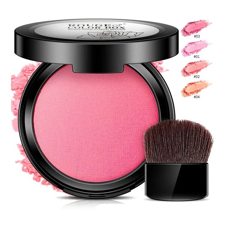 Пудра для макияжа Bioaqua Hydraterende Gezicht Cheek Beauty Prive Merk Borstel Blusher Make-Up Ali