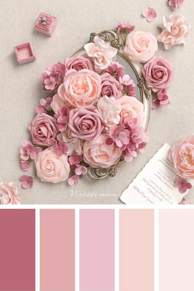 Пудрово розовый цвет фото color palette Color palette pink, Pink color schemes, Pink wedding colors