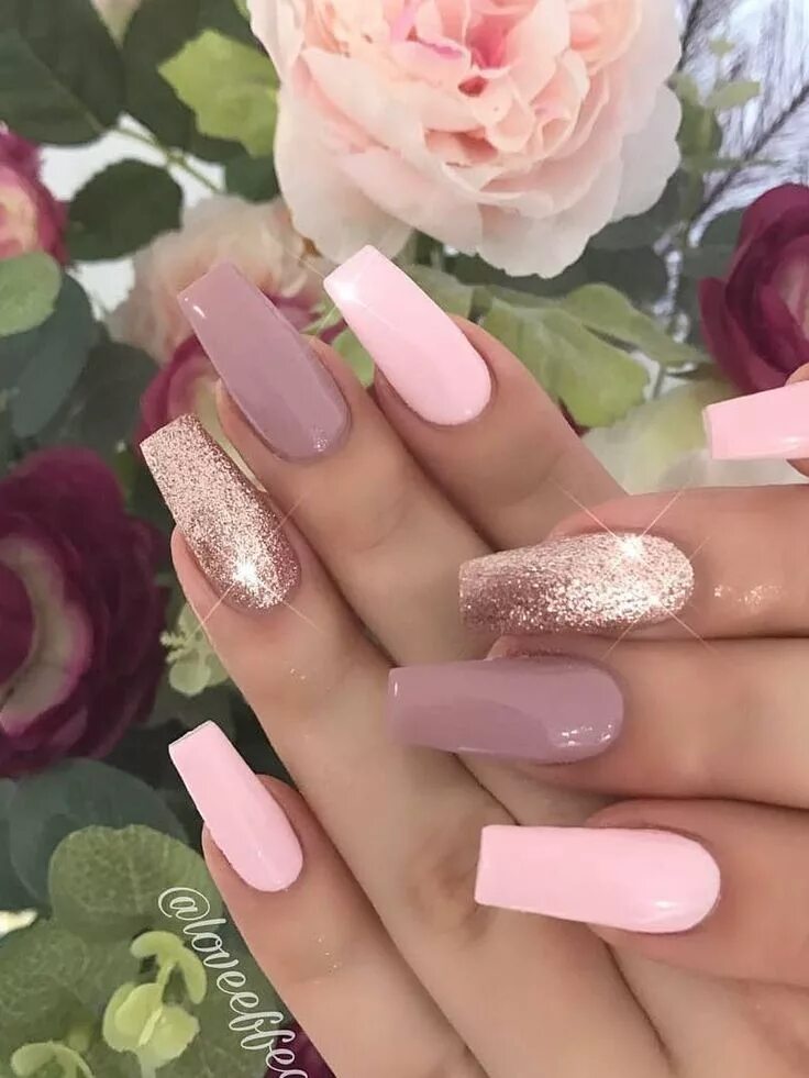 Пудровые ногти дизайн fashion nails - nexgen nails - #angel nails - #pink ombre nails - #jade nails Gl