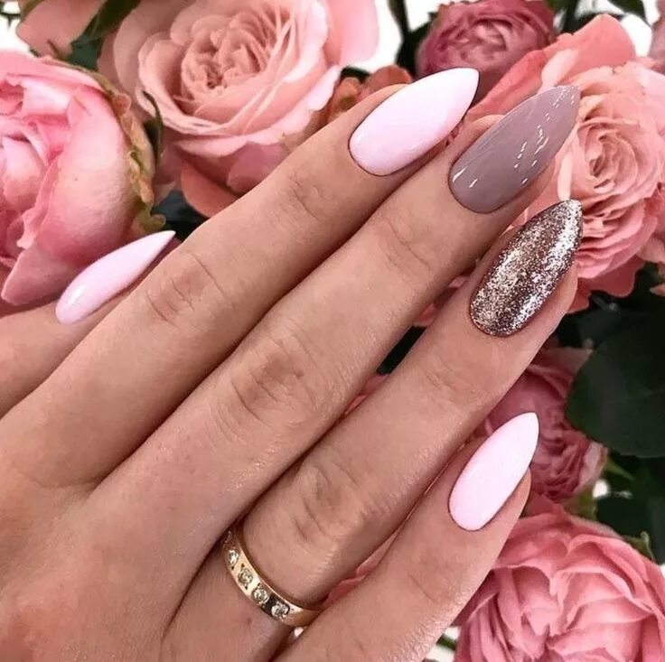 Пудровые ногти новый тренд в маникюре фото Pin by Елена Кулинич on nails Mauve nails, Trendy nail art, Gel nails