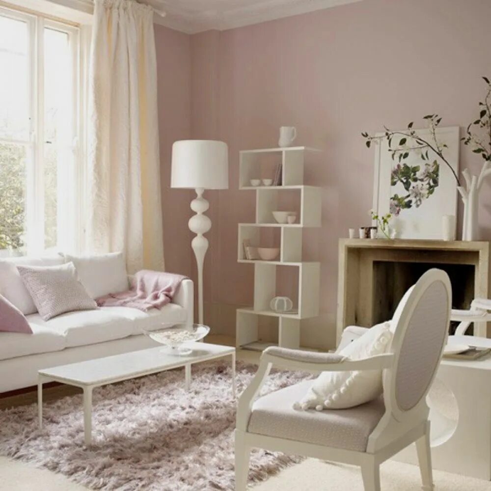 Пудровые стены в интерьере A dip into the pastel nuance... Pink living room, Pastel living room, Living roo