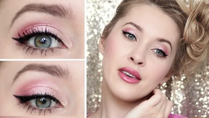 Пудровый макияж Tuto maquillage pour la Saint Valentin ❤ Look rose de soirée romantique Maquilla