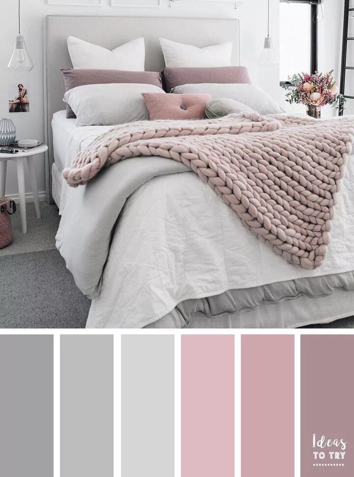 Пудровый цвет в интерьере сочетания цветов Amazing Girls Bedroom!!! #teenbedroom Beautiful bedroom colors, Gray master bedr