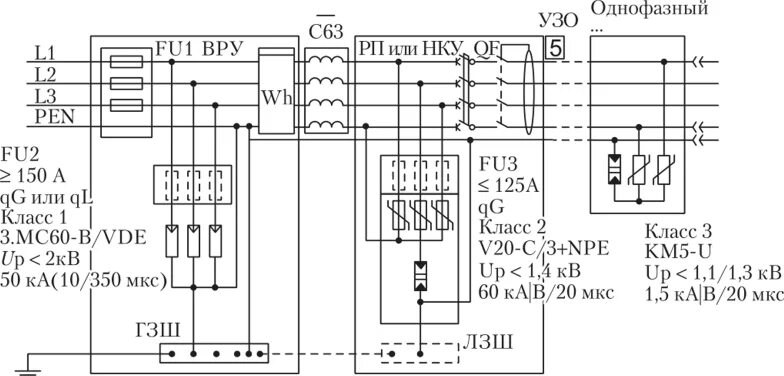 Пуэ 10 схема подключения Эксплуатация устройств защиты от перенапряжений в электроустановках с напряжение