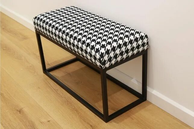 Пуфик в прихожую в стиле лофт Скамейка в прихожую: кушетка кованая, мягкий ящик, стул с сидением, кресло в кор