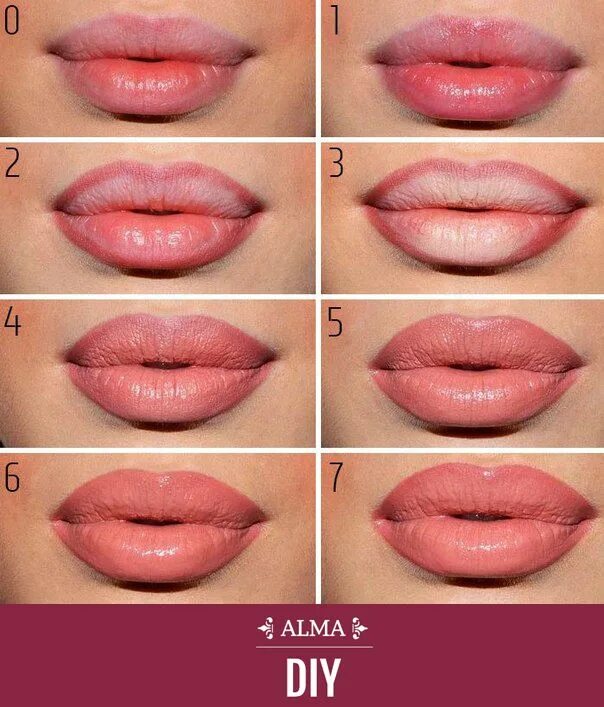 Пухлые губы с помощью макияжа DIY ALMA Para lograr un efecto único en tus labios necesitas humectarlos con bri