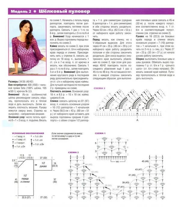 Пуловер крючком со схемой Вязание женского джемпера или свитера крючком: выбор пряжи, подробное описание и