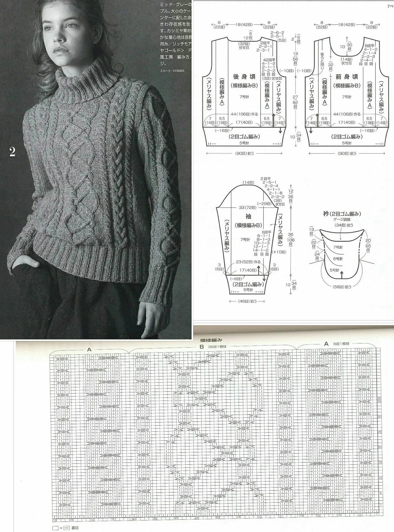 Пуловер с аранами спицами женский схема Пуловер с аранами Aran knitting patterns, Knitting inspiration, Handwork embroid