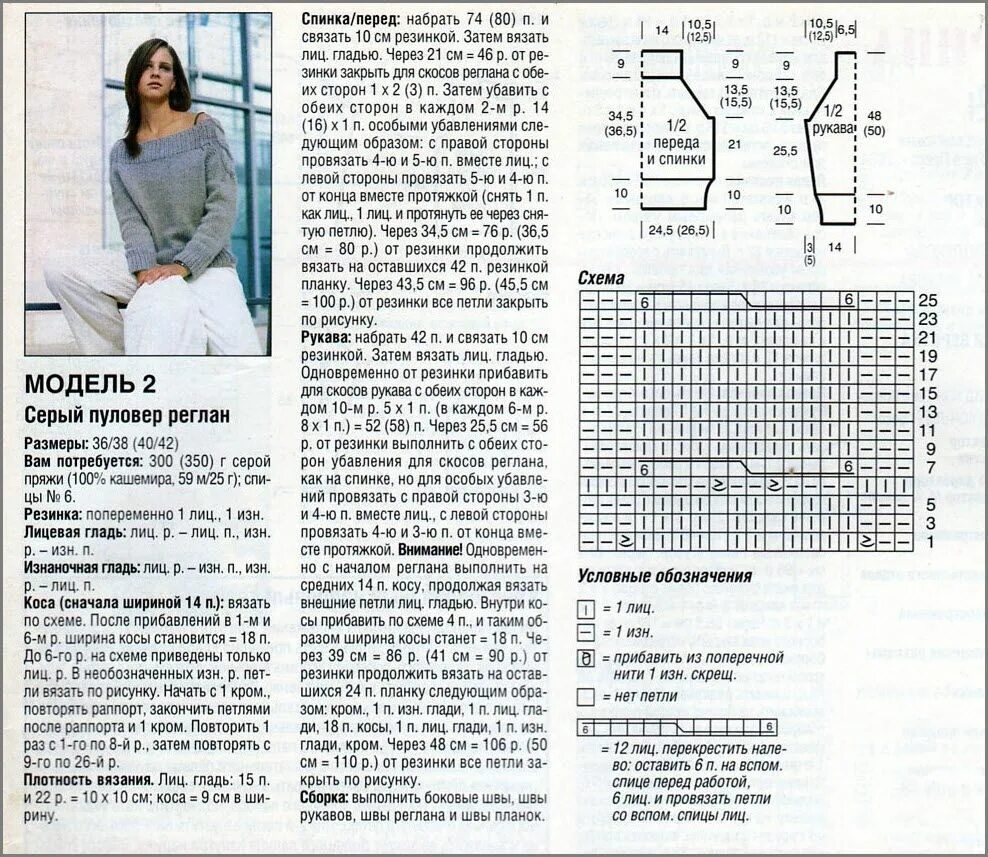 Пуловер схема вязания спицами Pin by Андрей Ельцов on Вязаные кофты Sweater knitting patterns, Sweater crochet