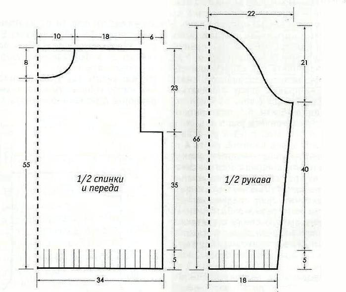 Пуловер выкройка Выкройка свитера 54 размера: найдено 89 изображений