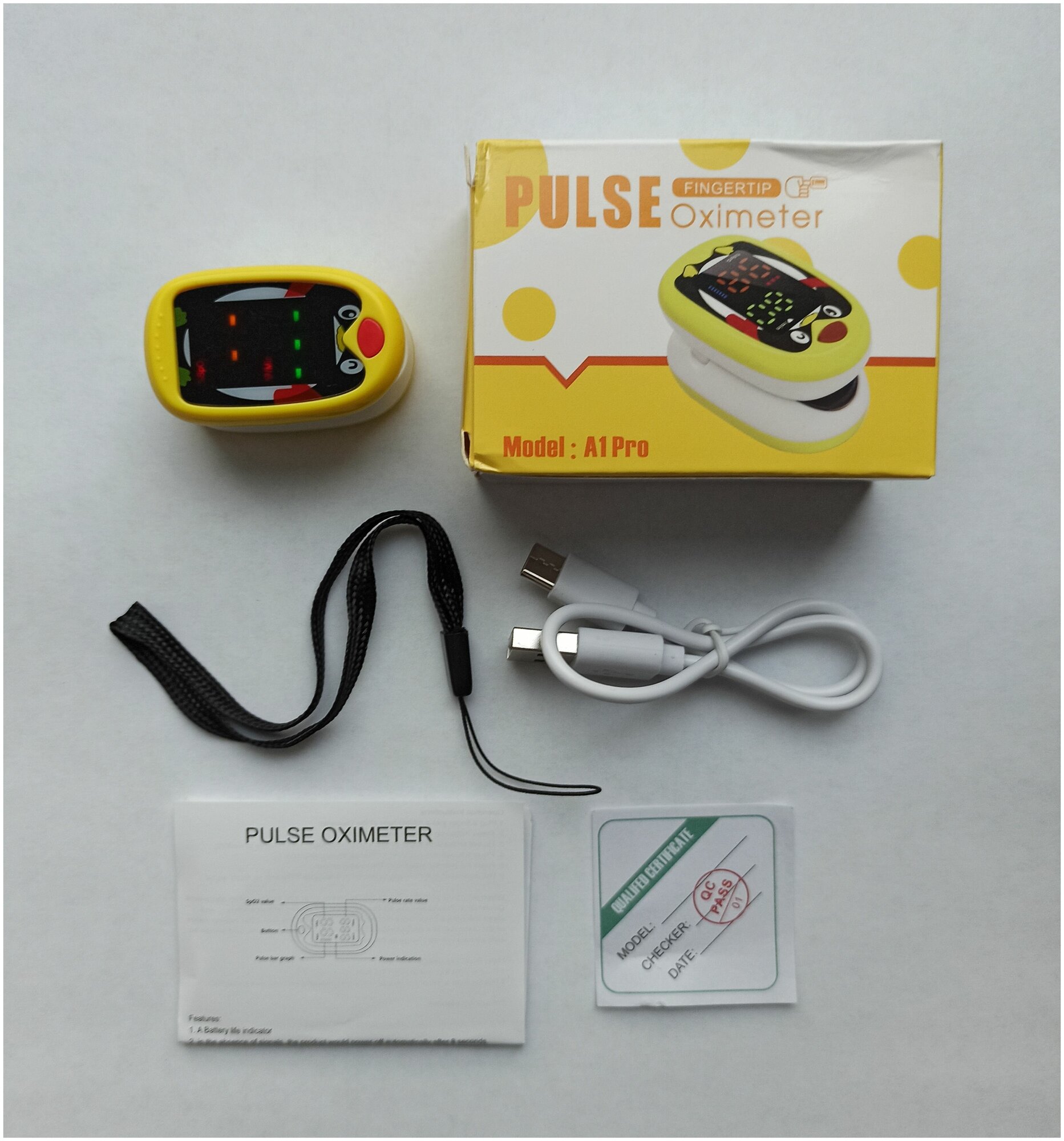 Пульс мед восточный пр 5 фото Детский пульсоксиметр медицинский Pulse Oximeter Fingertip A1 Pro - купить в инт