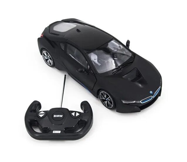 Пультом машины фото Машина на радиоуправлении RASTAR 71010B BMW i8, 1:14, цвет чёрный матовый - купи