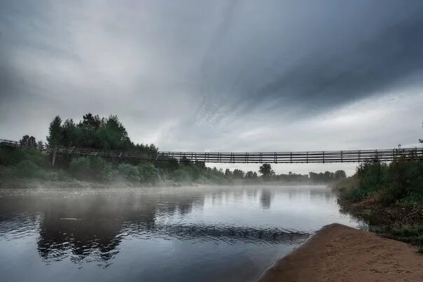 Пумсинский мост река кильмезь фото Bridge over the river Kilmez in the old village of Pumsi. Vjacheslav Lozhkin При