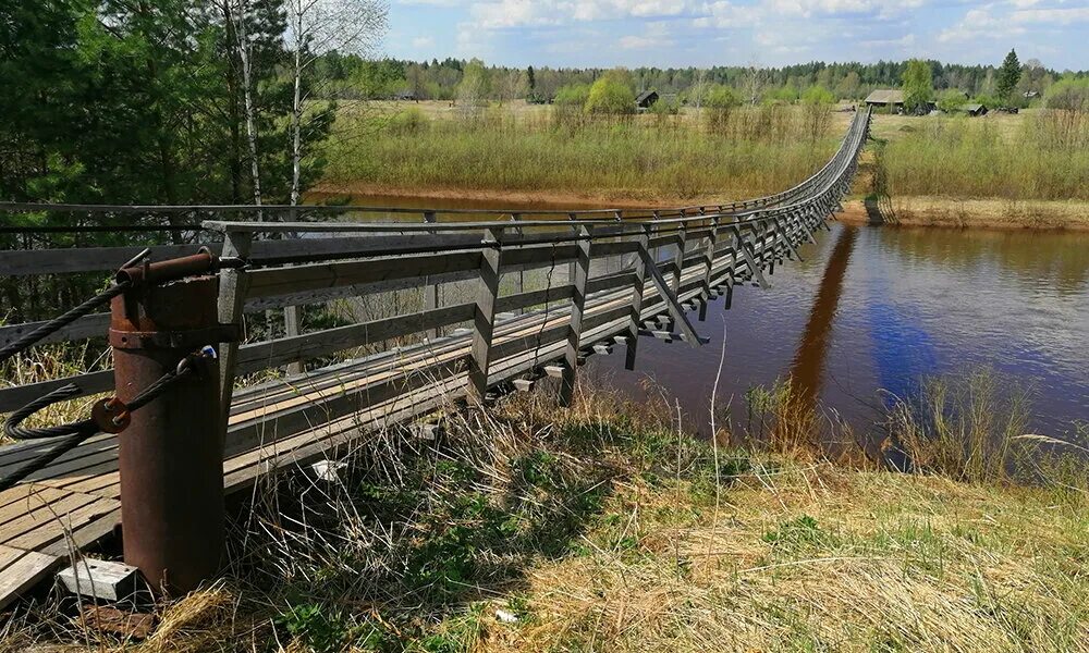 Пумсинский мост река кильмезь фото Что посмотреть в Удмуртии: подвесной мост, священная сосна в Чабишур и санаторий