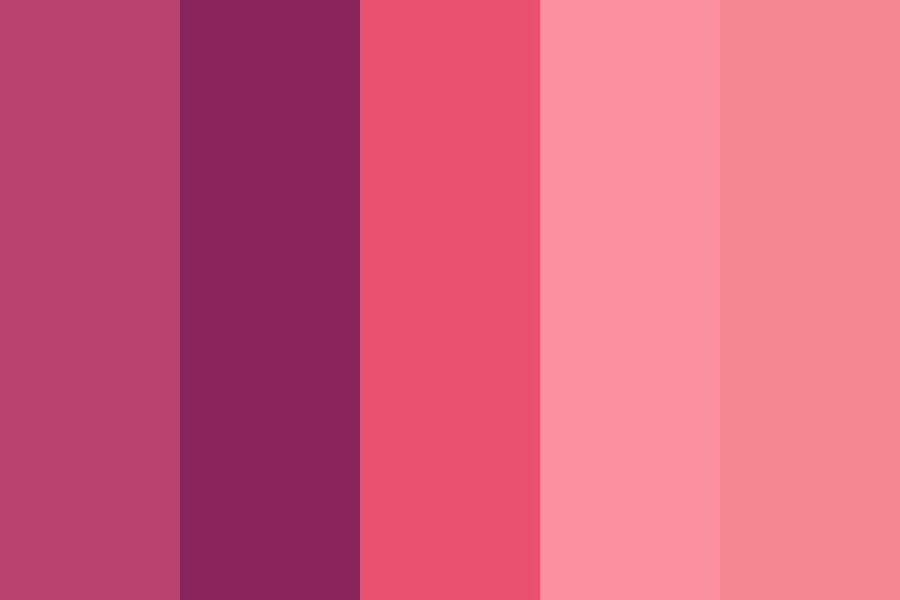 Пурпурно розовый цвет фото Scrummy Raspberries Color Palette