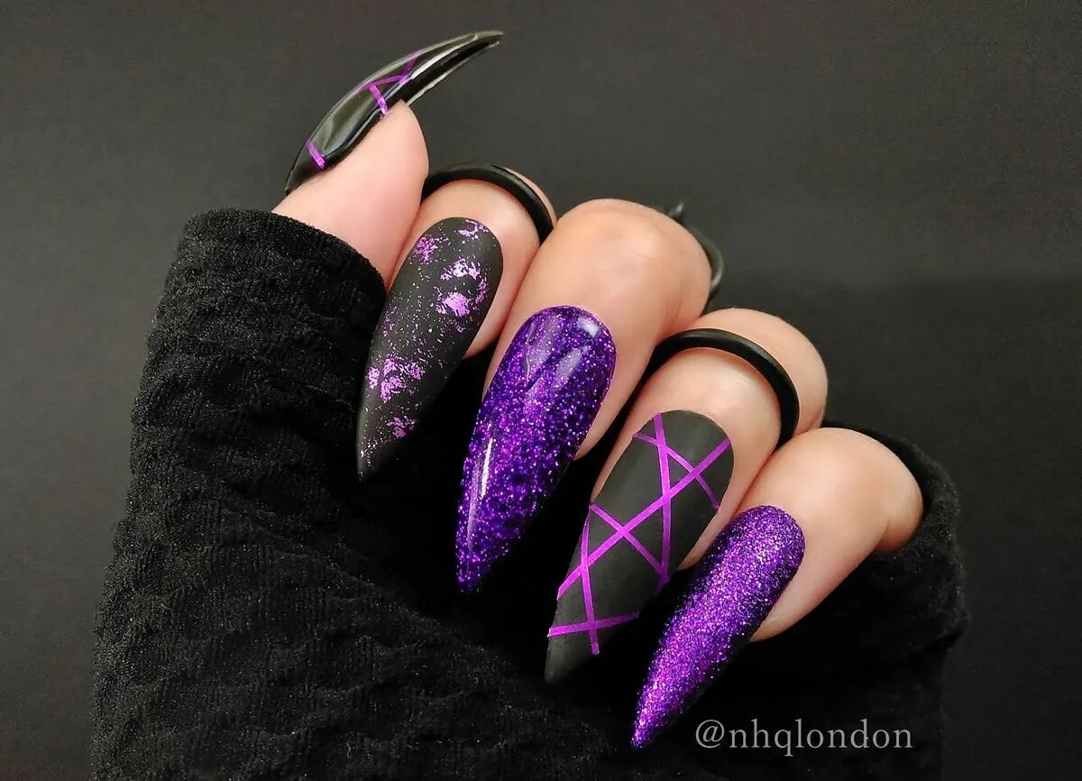 Пурпурный маникюр 2024 фото Pin on Nail Ideas