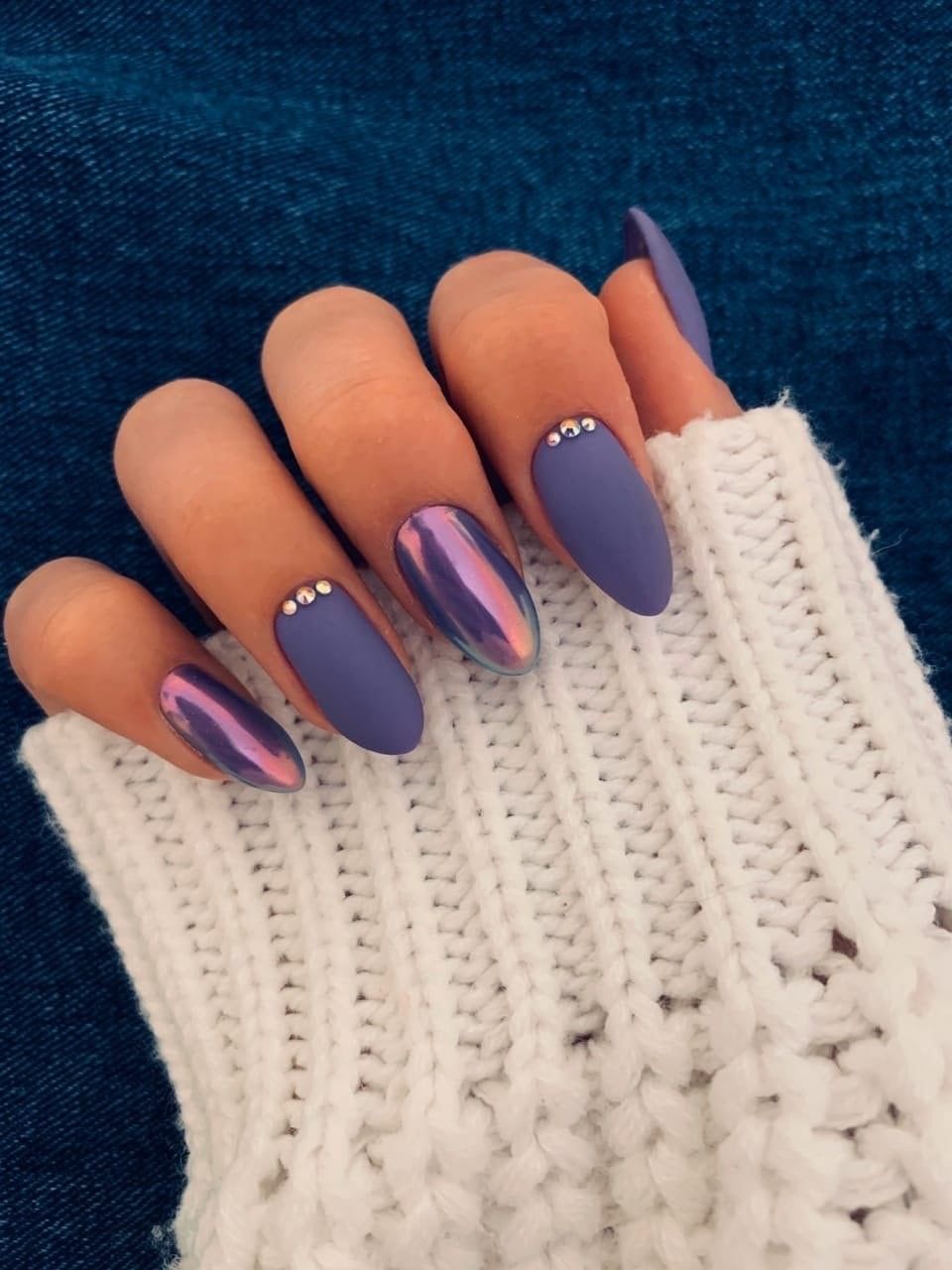 Пурпурный маникюр 2024 фото Pin on Маникюр Purple nails, Stylish nails, Fancy nails