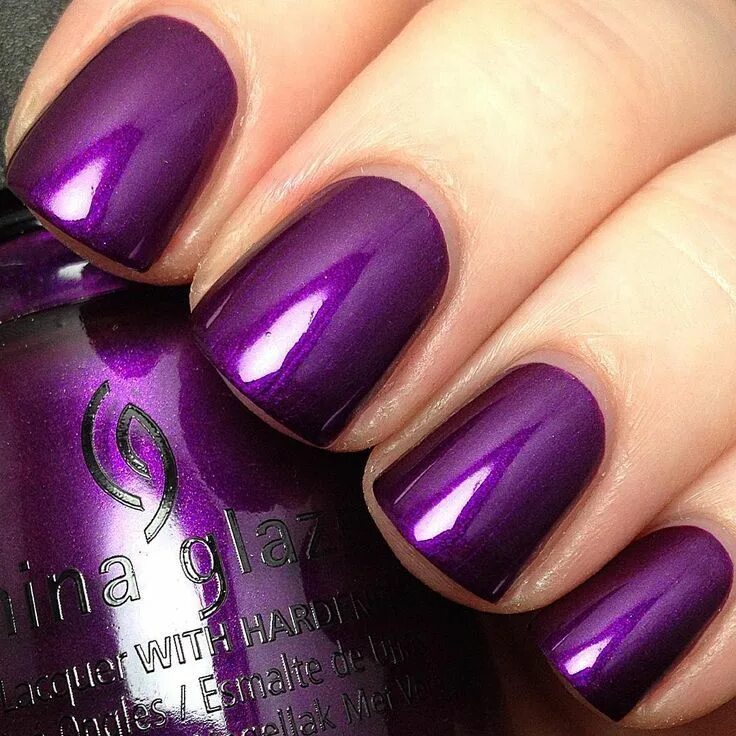 Пурпурный маникюр фото China Glaze "Rebel Collection" (Fall 2016) - Purple Fiction Purple nails, Purple