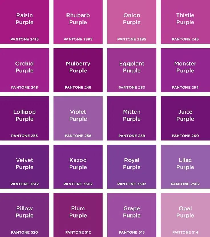 Пурпурный цвет это какой показать фото цветов Pantone: Colours Abrams Appleseed Pantone color chart, Pantone color, Purple col