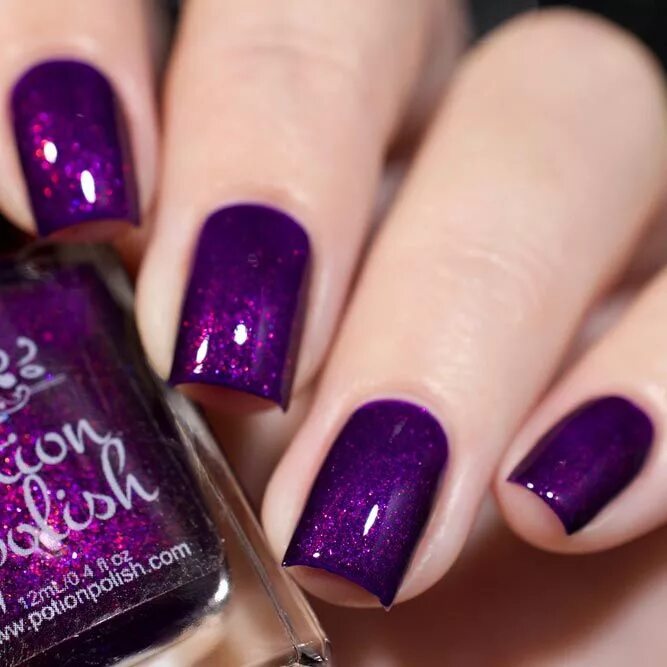 Пурпурный цвет маникюра фото 58 Winter Nail Colors and Nail Polish Brands Violet nails, Nail colors winter, P