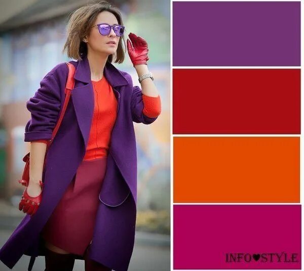 Пурпурный цвет сочетание в одежде Pin on Colour Palette Outfits Color combinations for clothes, Colour combination