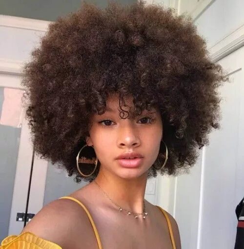 Пушистая прическа 51 Breathtaking Big Afro Hairstyles with How To Pros and Cons Big Afro hairstyl 