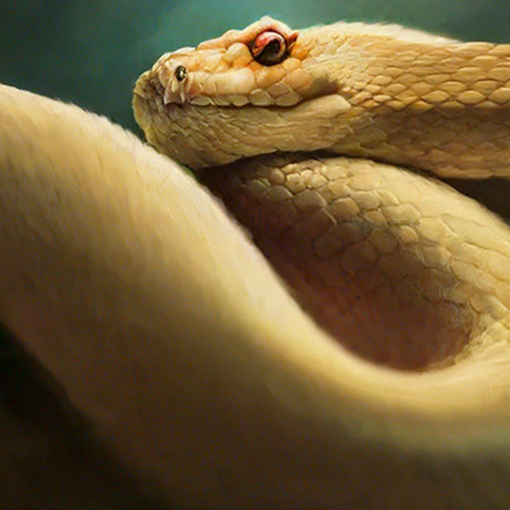 Пушистая змея фото "Fluffy furry snake" - image created in Shedevrum