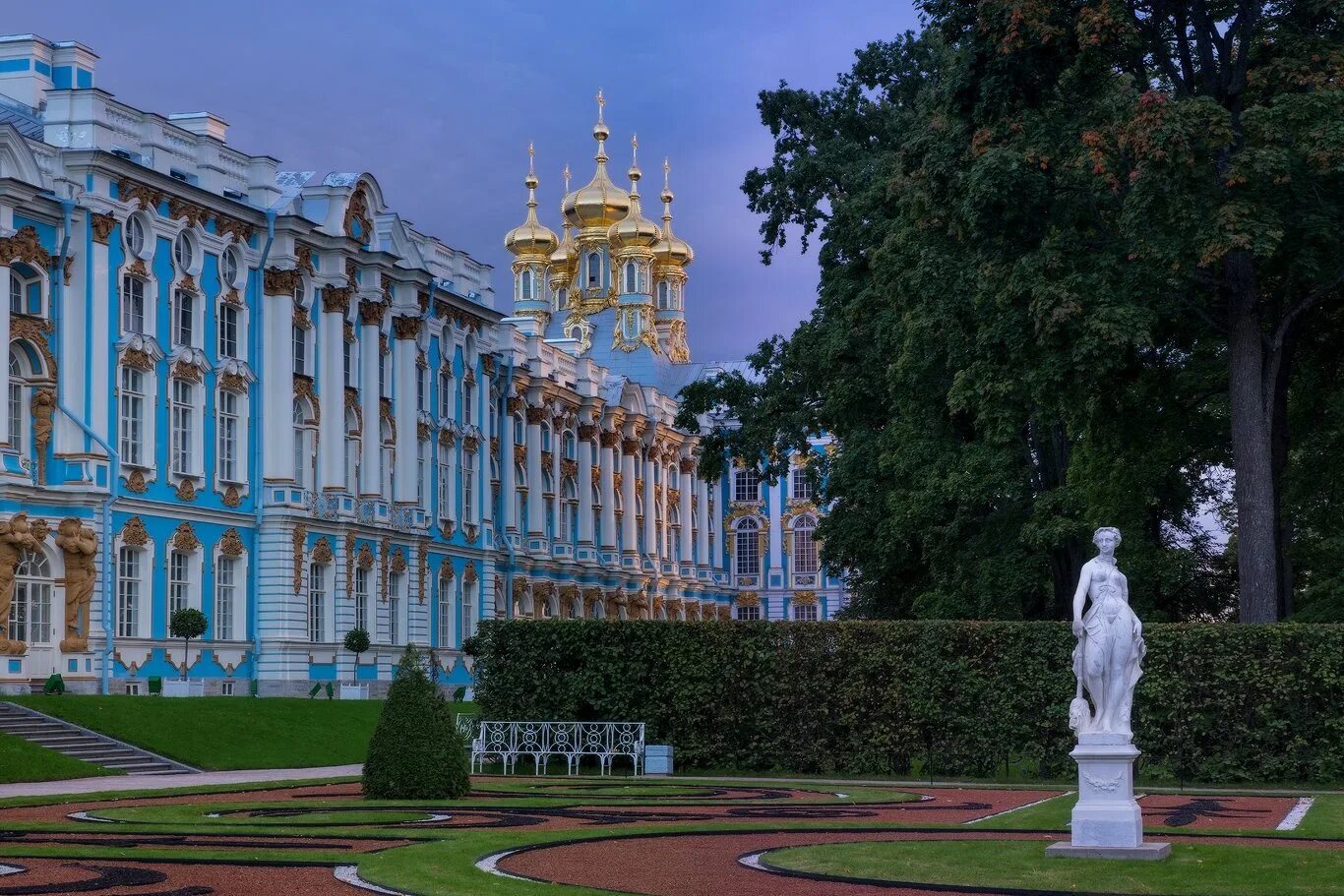 Пушкин царское село санкт петербург фото утро Екатерининского парка. Фотограф Илья Штром