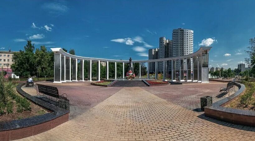 Пушкино фото города Panorama: Мемориальный комплекс Скорбящая мать, monument, memorial, Moscow Regio