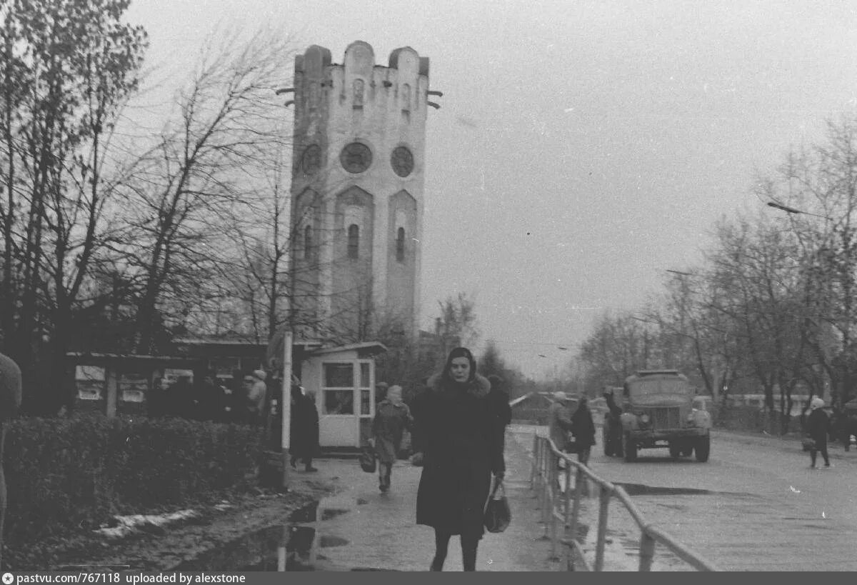 Пушкино старые фото Привокзальная площадь