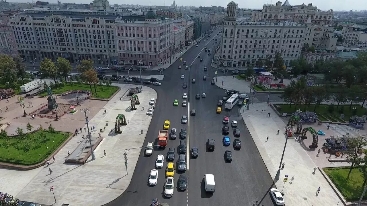 Пушкинская москва тверская улица фото и видео Пушкинская площадь после реконструкции - YouTube