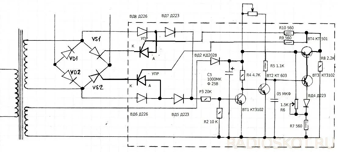 Пуско зарядное устройство схема принципиальная электрическая ПЗУ Э411 не 380 - Форум радиолюбителей