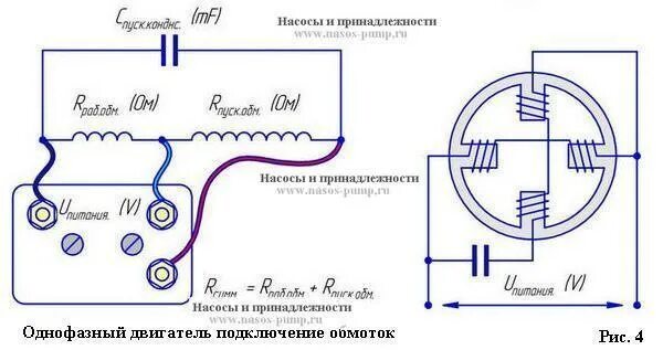 Пусковая и рабочая обмотка двигателя подключение Асинхронный электродвигатель. Определяем параметры без шильдика. - KIA Sportage 