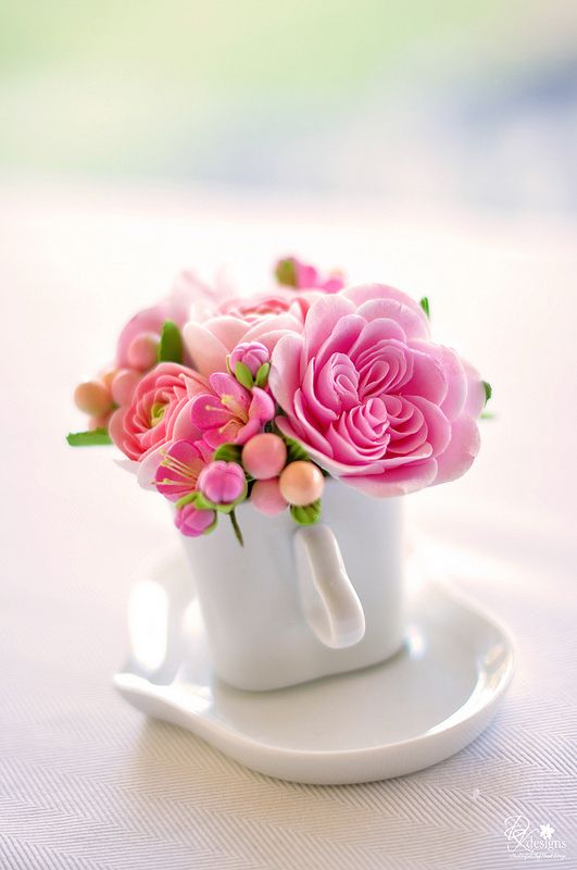 Пусть день будет добрым картинки с пожеланиями heartcup3 Flower vase arrangements, Beautiful flowers, Vase arrangements