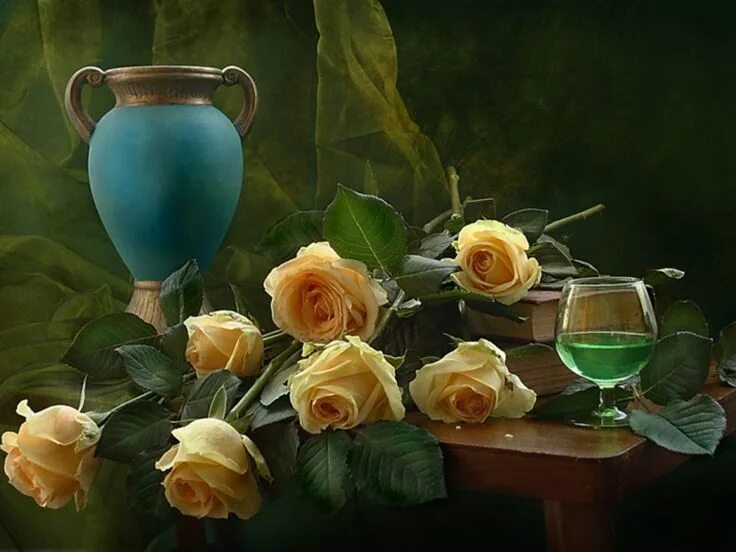 Пусть вечер будет добрый картинки красивые Фотография Still life flowers, Beautiful flowers wallpapers, Yellow roses