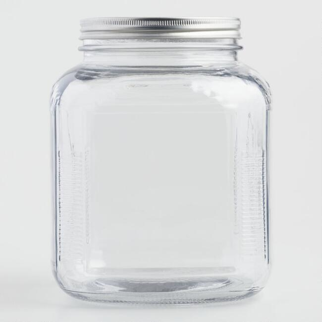 Пустая банка фото Glass Storage Jar with Aluminum Lid Glass storage, Jar storage, Spice storage co