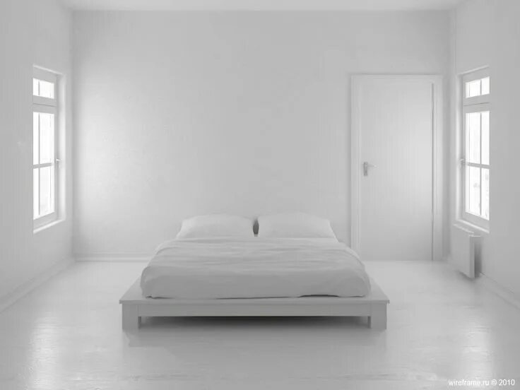 Пустая кровать фото Interior Design, Minimalist Bedroom, Minimalist Aesthetic, White Minimalist, Day