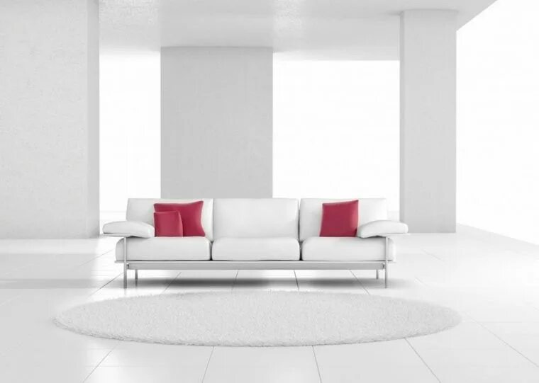 Пустой интерьер для вставки мебели Fashionable and minimalist inside in white: 24 examples Interior Design Minimali