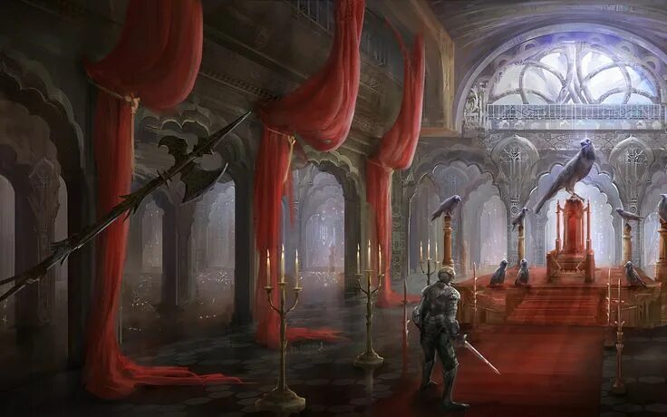 Пустой зал арт манеж фото Картинки по запросу шторы трон Throne room, Interior concept art, Fantasy art