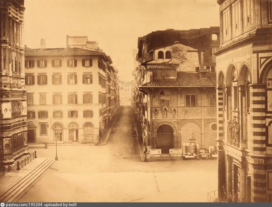 Пустые города 19 века фото Veduta da piazza del Duomo - Retro photos