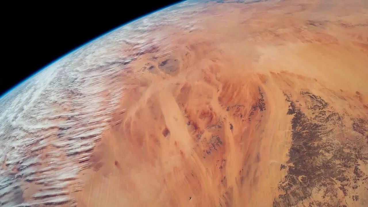 Пустыня из космоса фото ISS Timelapse - From Sahara to Kazakhstan (10 Febbraio 2018) - YouTube