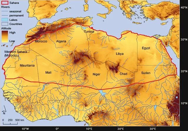 Пустыня сахара административное деление достопримечательности фото карта Sahara desert Africa map, Sahara, Africa