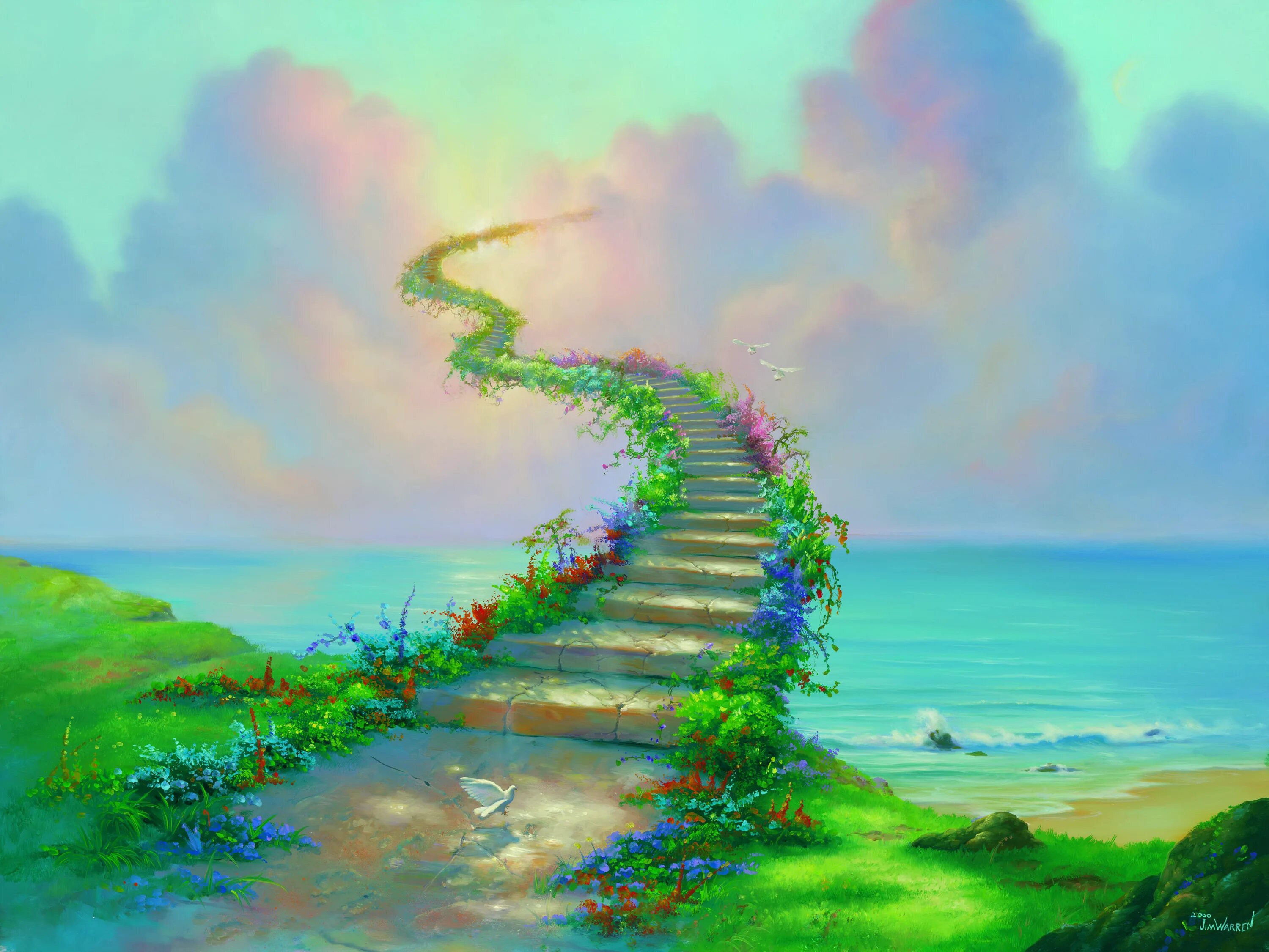 Путь к мечте фото Stairway To Heaven Wall Mural by Jim Warren - Murals Your Way