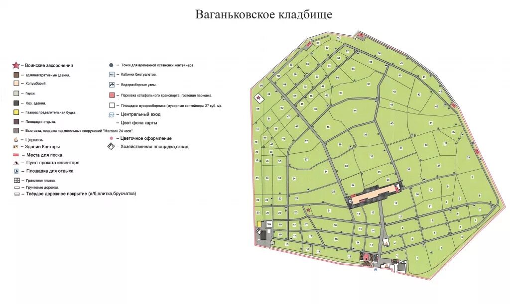 Путеводитель по ваганьковскому кладбищу схема расположения Ваганьковское кладбище в Москве