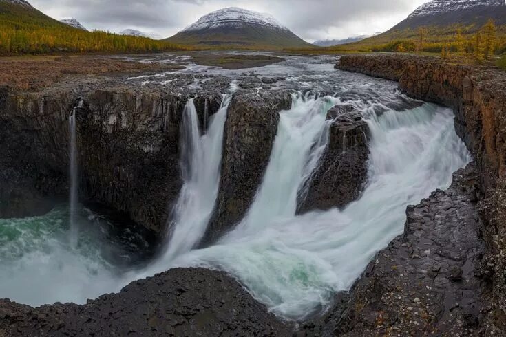 Путоранский заповедник фото Водопад на плато Путорана