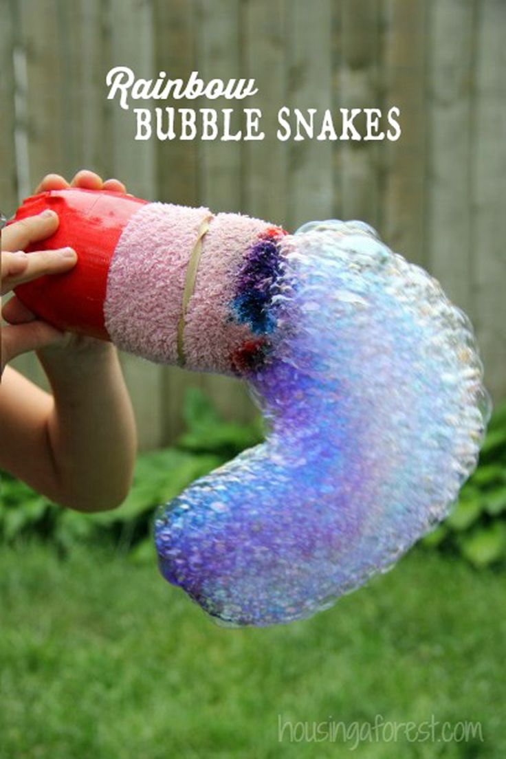 Пузыри своими руками в домашних условиях Pin on rainbow bubble snakes