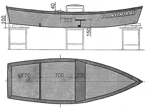 Пвх своими руками чертежи Рис. 3. Лодка-плоскодонка на стапеле из трех стульев и табуретки Лодка, Каяки, Ч