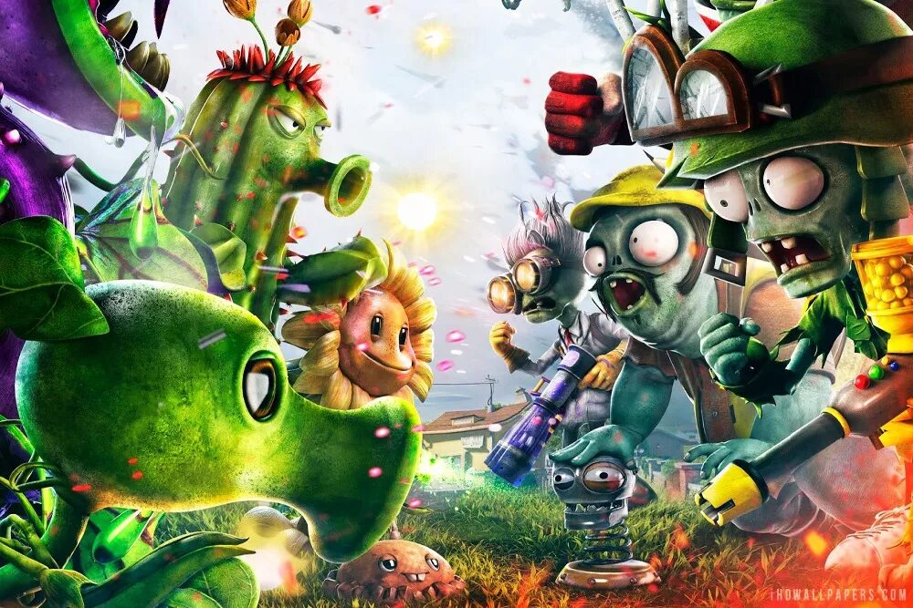 Пвз фото игра Plants Vs Zombies Garden Warfare Poster NO 4 poster snap poster loveposters door